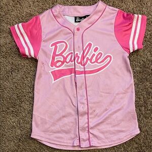 Barbie Kids Pink Jersey Top